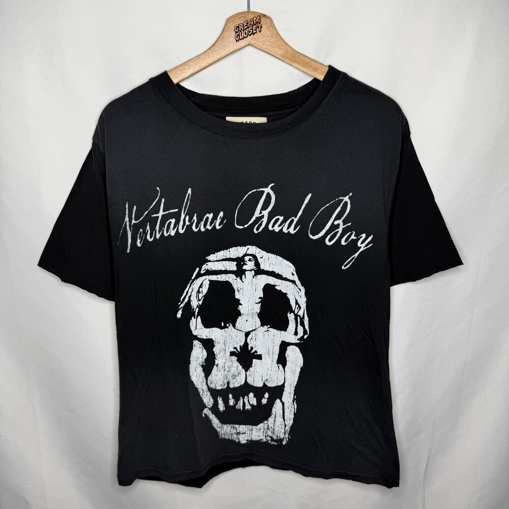 Vertabrae Bad Boy Salvador Dali Women Skull Tee L
